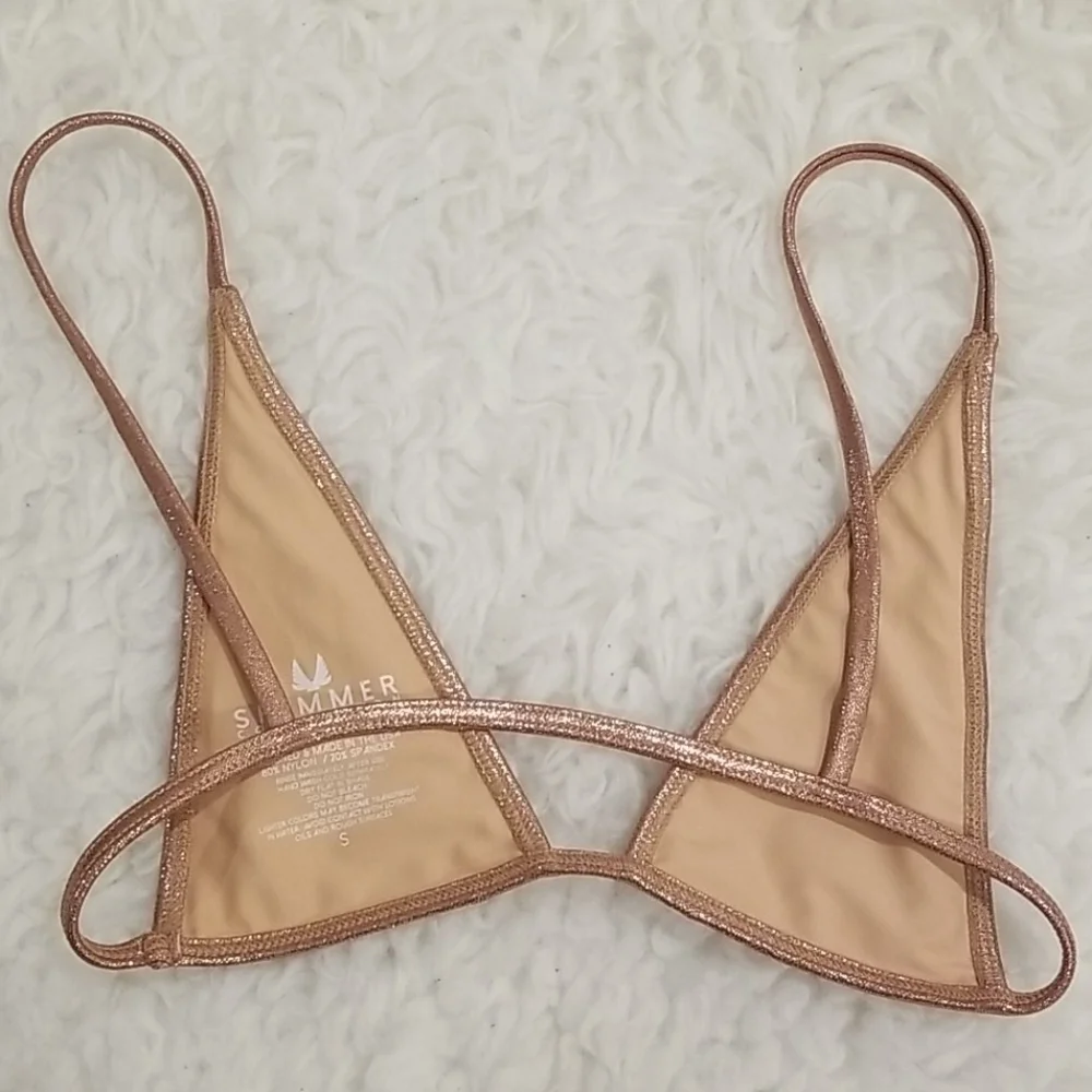 💕MINIMALE ANIMALE💕 Lucid Bijou Bikini Top Small NWOT